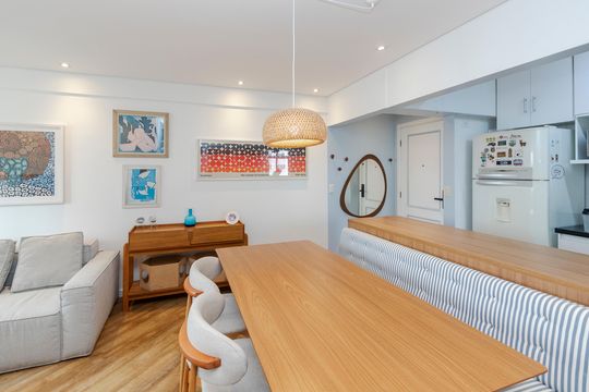 Sala de apartamento à venda com 2 quartos, 70m² em Campo Belo, São Paulo