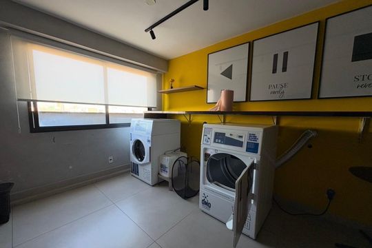 Área de serviço de kitnet/studio para alugar com 1 quarto, 19m² em Bela Vista, São Paulo