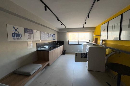 Área de serviço de kitnet/studio para alugar com 1 quarto, 19m² em Bela Vista, São Paulo