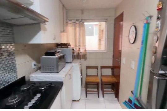 Cozinha de apartamento à venda com 3 quartos, 70m² em Taguatinga, Brasília