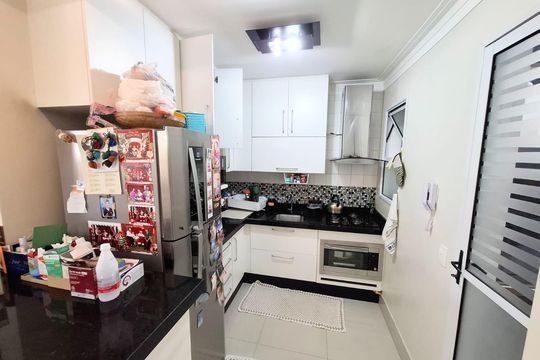 Cozinha de casa de condomínio à venda com 3 quartos, 78m² em Parque Imperador, Campinas