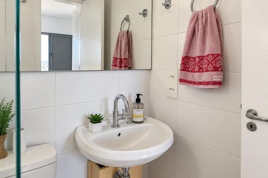 Banheiro de apartamento para alugar com 2 quartos, 45m² em Jaraguá, São Paulo