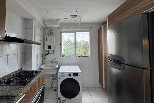 Cozinha de apartamento à venda com 2 quartos, 53m² em Santa Terezinha, São Bernardo do Campo