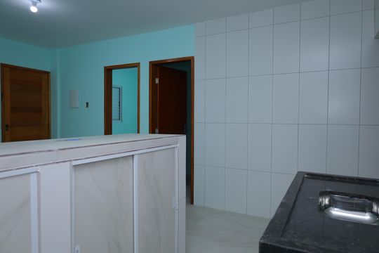 Cozinha de apartamento para alugar com 2 quartos, 55m² em Vila Jacuí, São Paulo