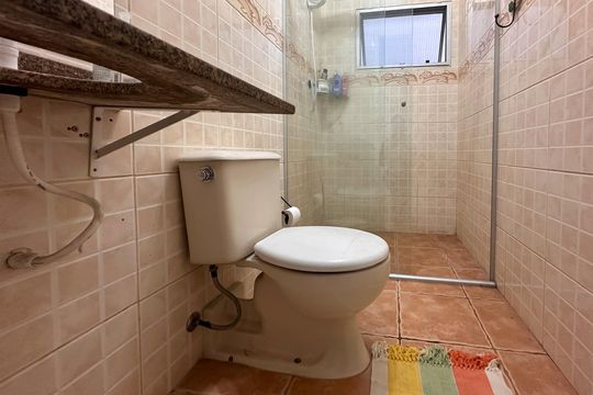 Banheiro Social de apartamento à venda com 2 quartos, 56m² em Vila Jordanopolis, São Bernardo do Campo
