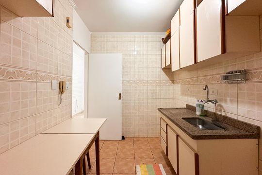 Cozinha de apartamento à venda com 2 quartos, 56m² em Vila Jordanopolis, São Bernardo do Campo