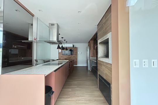 Área comum - Salão de festas de apartamento para alugar com 2 quartos, 80m² em Itacorubi, Florianópolis