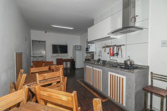 Área comum - Salão de festas de apartamento à venda com 3 quartos, 86m² em Auxiliadora, Porto Alegre