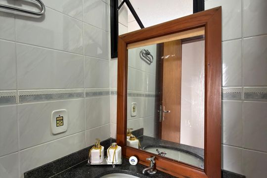 Banheiro Social de apartamento à venda com 3 quartos, 89m² em Jardim Olavo Bilac, São Bernardo do Campo