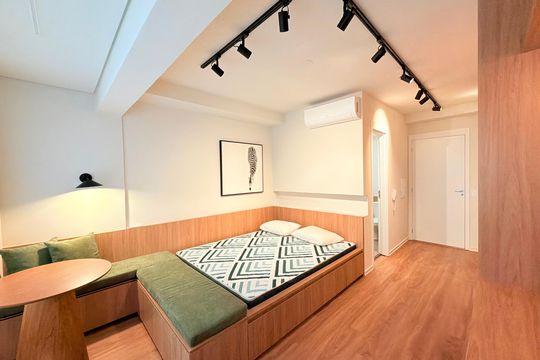 Apartamento para alugar com 1 quarto, 24m² em Vila Cordeiro, São Paulo
