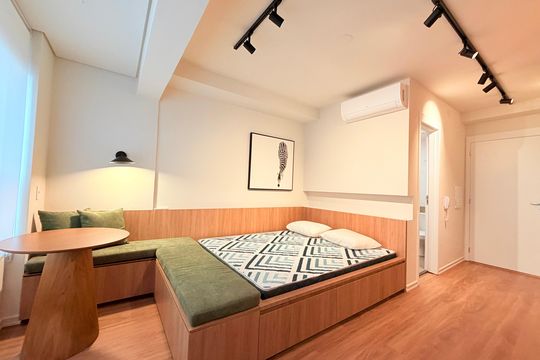 Studio  de apartamento para alugar com 1 quarto, 24m² em Vila Cordeiro, São Paulo