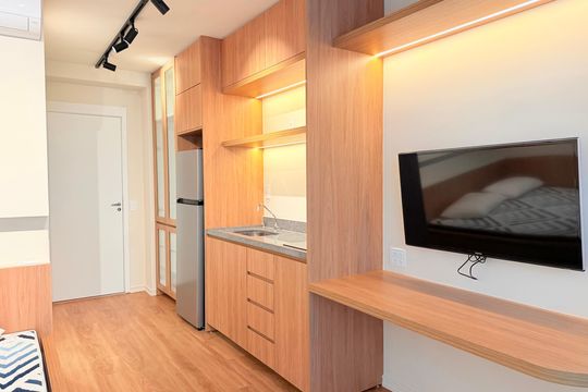 Studio  de apartamento para alugar com 1 quarto, 24m² em Vila Cordeiro, São Paulo