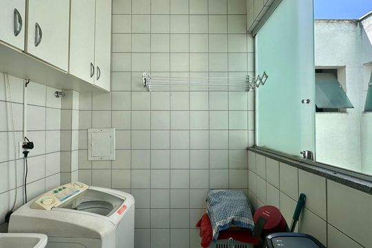 Área de serviço  de apartamento à venda com 3 quartos, 80m² em Palmares, Belo Horizonte