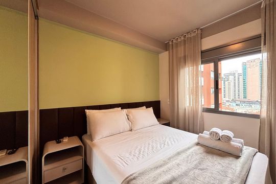 Suíte de apartamento para alugar com 1 quarto, 24m² em Vila Nova Conceição, São Paulo