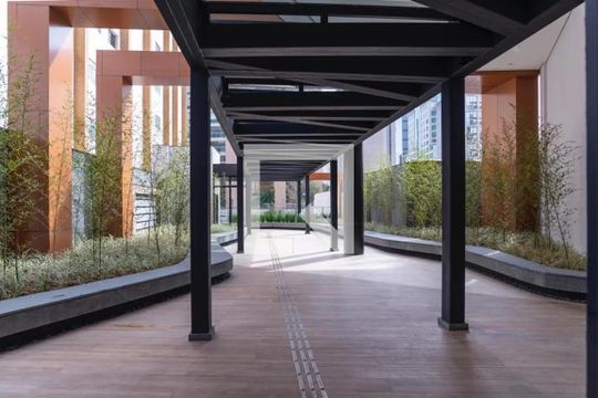 Área comum de kitnet/studio para alugar com 1 quarto, 45m² em Itaim Bibi, São Paulo