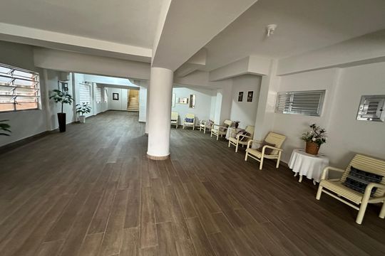 Área comum de kitnet/studio para alugar com 1 quarto, 33m² em Centro, São Vicente