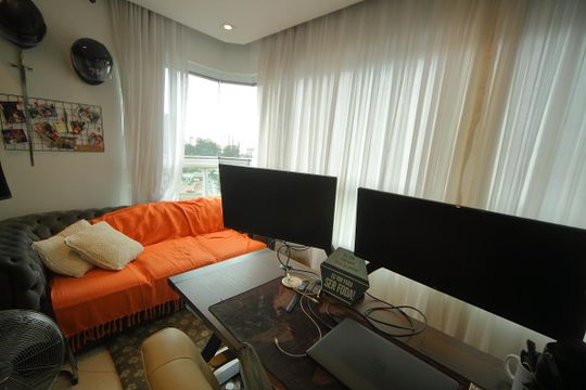 Varanda da Suíte 1  de apartamento à venda com 3 quartos, 150m² em Jardim do Mar, São Bernardo do Campo