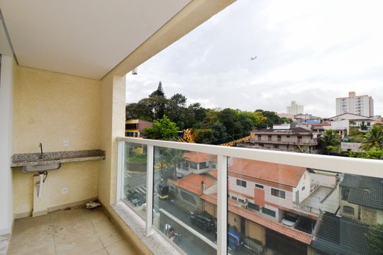 Varanda da Sala de apartamento à venda com 3 quartos, 69m² em Vila Galvão, Guarulhos