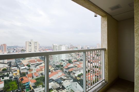 Varanda da Sala de apartamento à venda com 2 quartos, 45m² em Vila Galvão, Guarulhos