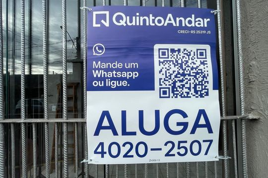 Placa Instalada em 04/09/2026 - Cod.ZHXM-13 de casa para alugar com 1 quarto, 70m² em Canudos, Novo Hamburgo