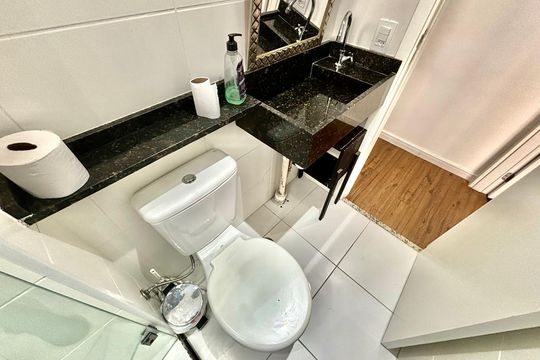 Banheiro de apartamento à venda com 2 quartos, 41m² em Vila Buenos Aires, São Paulo