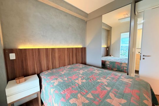 Quarto de apartamento para alugar com 1 quarto, 44m² em Brooklin, São Paulo