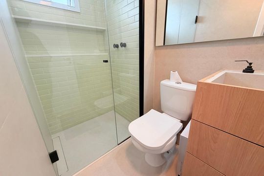 Banheiro de apartamento para alugar com 1 quarto, 44m² em Brooklin, São Paulo