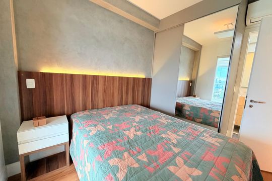 Quarto de apartamento para alugar com 1 quarto, 44m² em Brooklin, São Paulo