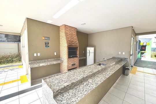 Área comum - Churrasqueira de apartamento para alugar com 2 quartos, 34m² em Lageado, Ferraz de Vasconcelos