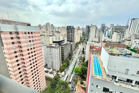 Vista de kitnet/studio para alugar com 1 quarto, 22m² em Jardim Paulista, São Paulo