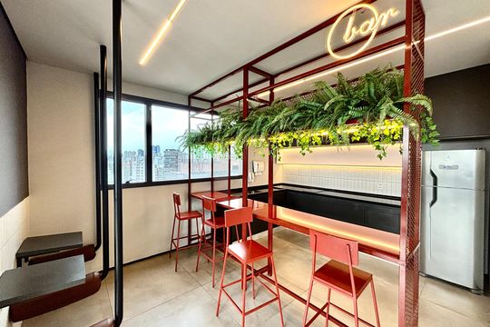 Rooftop  de kitnet/studio para alugar com 1 quarto, 22m² em Jardim Paulista, São Paulo