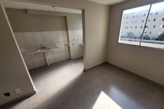 Cozinha de apartamento à venda com 2 quartos, 43m² em Parque das Constelações, Campinas