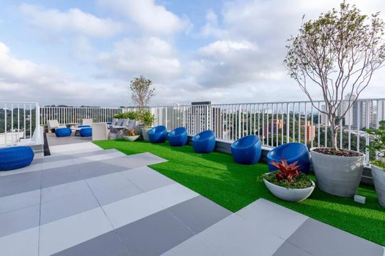Área comum - Solariun de kitnet/studio para alugar com 1 quarto, 28m² em Santo Amaro, São Paulo
