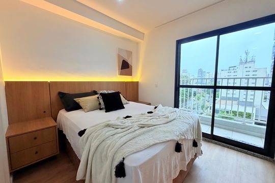 Studio  de kitnet/studio para alugar com 1 quarto, 28m² em Santo Amaro, São Paulo