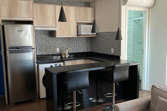 Cozinha de apartamento para alugar com 1 quarto, 40m² em Santana, São Paulo
