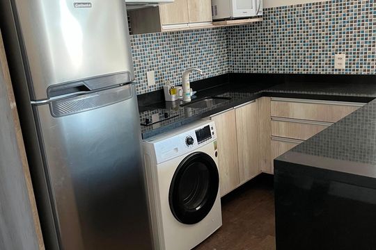 Cozinha de apartamento para alugar com 1 quarto, 40m² em Santana, São Paulo