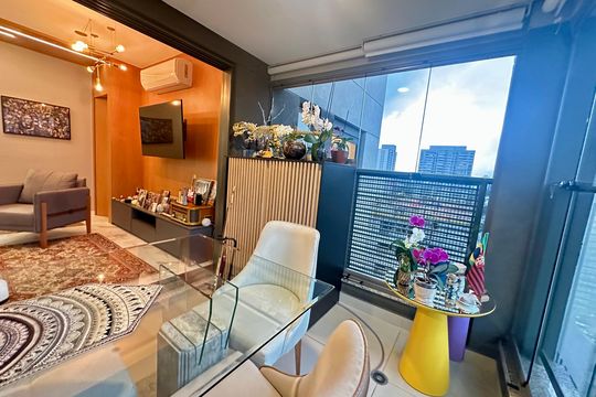 Varanda de apartamento para alugar com 2 quartos, 73m² em Brooklin, São Paulo