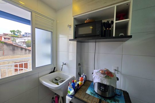 Área de Serviço de apartamento à venda com 2 quartos, 50m² em Parque das Nações, Santo André