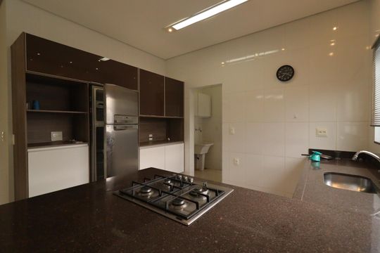 Cozinha de casa de condomínio para alugar com 4 quartos, 230m² em Bonfim Paulista, Ribeirão Preto