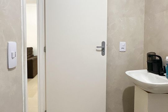 Banheiro Social de apartamento à venda com 2 quartos, 50m² em Irajá, São Bernardo do Campo