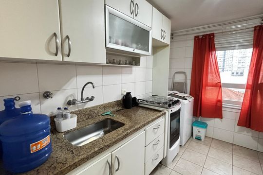 Cozinha de apartamento à venda com 2 quartos, 67m² em Vila Boa Vista, Santo André