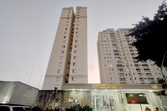Fachada de apartamento à venda com 2 quartos, 58m² em Jardim Sao Caetano, São Caetano do Sul