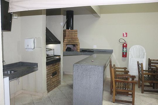 Área comum - Churrasqueira de apartamento à venda com 2 quartos, 58m² em Jardim Sao Caetano, São Caetano do Sul