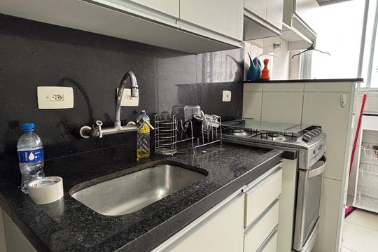 Cozinha de apartamento à venda com 1 quarto, 33m² em Vila da Saúde, São Paulo