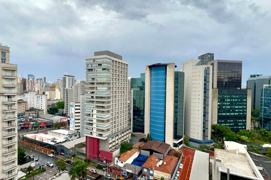 Vista da Varanda de kitnet/studio para alugar com 1 quarto, 25m² em Pinheiros, São Paulo