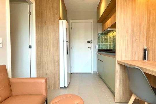 Sala de kitnet/studio para alugar com 1 quarto, 25m² em Pinheiros, São Paulo