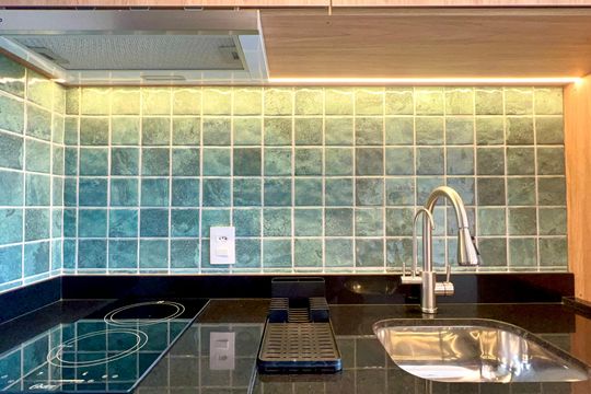 Cozinha de kitnet/studio para alugar com 1 quarto, 25m² em Pinheiros, São Paulo