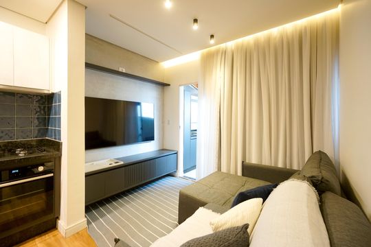 Sala de apartamento para alugar com 2 quartos, 52m² em Chácara Santo Antônio (zona Leste), São Paulo