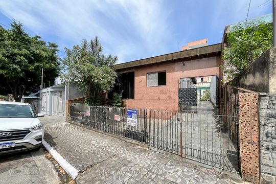 Fachada + plaquinha de casa à venda com 3 quartos, 163m² em Barcelona, São Caetano do Sul