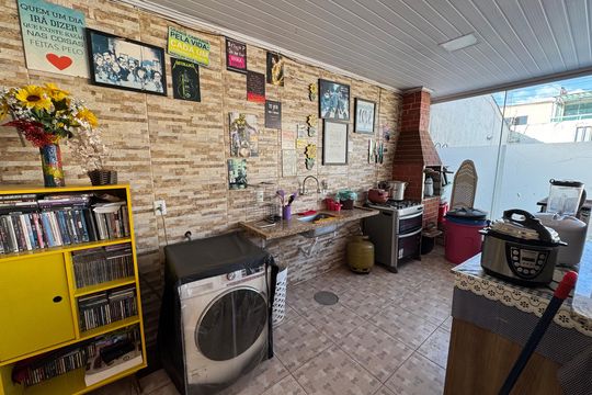 Área comum - Churrasqueira de casa à venda com 3 quartos, 250m² em Ceilândia, Brasília